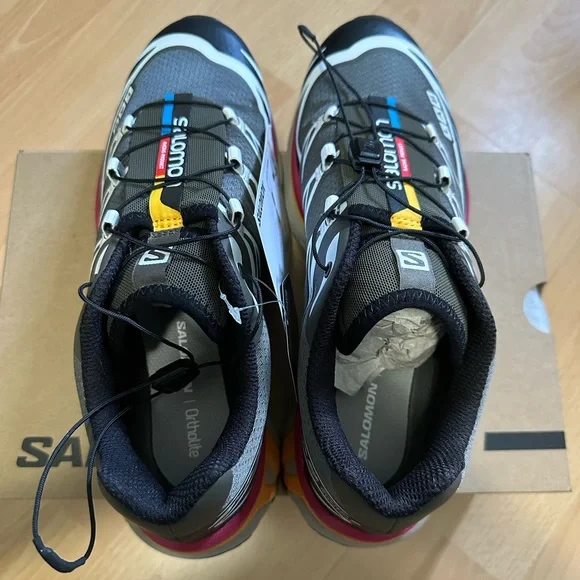 Salomon XT 6 Beluga Russet Orange Recut Shoes - Picture 4 of 8